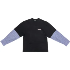 Political Campaign T-shirt met laagjes “Black” 698631TKVJ11070