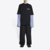 Political Campaign T-shirt met laagjes “Black” 698631TKVJ11070