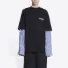 Political Campaign T-shirt met laagjes “Black” 698631TKVJ11070