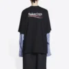 Political Campaign T-shirt met laagjes “Black” 698631TKVJ11070