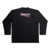 Political Campaign T-shirt met lange mouwen, ruime pasvorm “Zwart” 681046TKVJ11070
