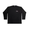 Political Campaign T-shirt met lange mouwen, ruime pasvorm “Zwart” 681046TKVJ11070