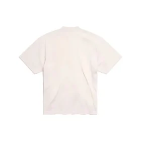 Politiek stencil-T-shirt “White Black” 764235TQVI59784