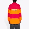 Poloshirt met lange mouwen en uitgesneden details “Raspberry Fluo Orange” 657073TKVA56667