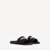 Pool-sandalen voor heren in zwart