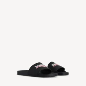 Pool-sandalen voor heren in zwart