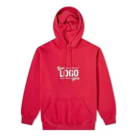 Popover-hoodie met uw logo “Raspberry White” 651799-TKV83-6295