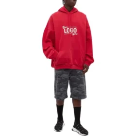 Popover-hoodie met uw logo “Raspberry White” 651799-TKV83-6295