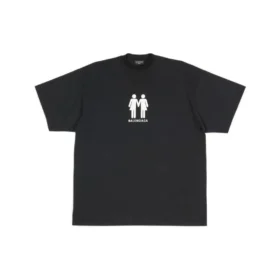 Pride 22 oversized katoenen T-shirt “Black White” 694576TMVO21070