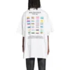 Pride 22 oversized katoenen T-shirt “White Black” 694576TMVO20904