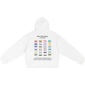 Pride-hoodie, boxy pasvorm “White” 651799TMVO30904