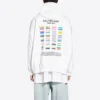 Pride-hoodie, boxy pasvorm “White” 651799TMVO30904