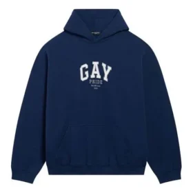 Pride-hoodie met boxy pasvorm “Navy” 651799TLV548561