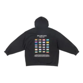 Pride-hoodie met boxy pasvorm “Zwart” 651799TMVO31070