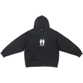 Pride-hoodie met boxy pasvorm “Zwart” 651799TMVO31070