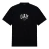 Pride T-shirt met boxy pasvorm “Zwart” 651795TLV931000