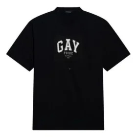 Pride T-shirt met boxy pasvorm “Zwart” 651795TLV931000