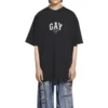 Pride T-shirt met boxy pasvorm “Zwart” 651795TLV931000