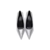 Pumps met vierkant mesmotief in reliëf “Silver” 572879WBB208100