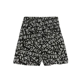 Pyjama-short met logostrips “Zwart” 719975TML211269