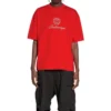 Qixi Crest T-shirt, medium pasvorm “Rood” 612966TMVL46971