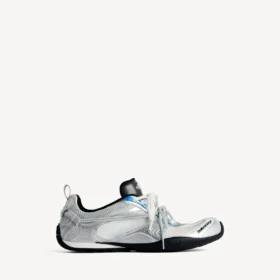 Radar Gradient Lines-Sneakers voor dames in wit/grijs/zilver/zwart/blauw