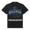 Rammstein Duitsland Band Crossover met korte mouwen Zwart 670943TLV511000