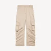 Relaxte cargo-broek voor dames in beige