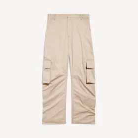 Relaxte cargo-broek voor dames in beige