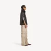 Relaxte cargo-broek voor dames in beige