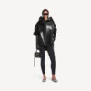 Relaxte hoodie voor dames in zwart