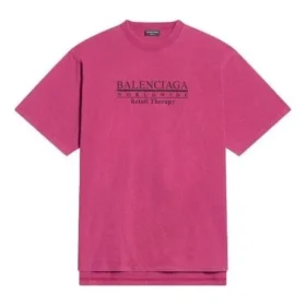 Retail Therapy T-shirt met split “Burgundy Black” 675016TLVB16165