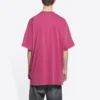 Retail Therapy T-shirt met split “Burgundy Black” 675016TLVB16165