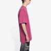 Retail Therapy T-shirt met split “Burgundy Black” 675016TLVB16165