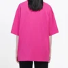 Retro-logo, korte mouwen, unisex, roze 556104TBV435630