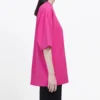 Retro-logo, korte mouwen, unisex, roze 556104TBV435630