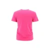 Retro T-shirt met klein logo, korte mouwen, roze 570796TBV435630