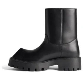 Rhino-enkellaarsjes “Zwart glad kalfsleer” 763684WBB501000