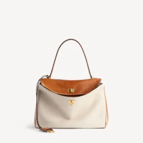 Rodeo-handtas voor dames, medium, in beige/tan cowboy