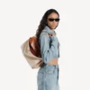 Rodeo-handtas voor dames, medium, in beige/tan cowboy