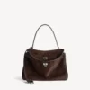 Rodeo-handtas voor dames, medium, in licht espresso