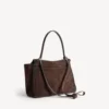 Rodeo-handtas voor dames, medium, in licht espresso