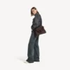 Rodeo-handtas voor dames, medium, in licht espresso