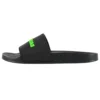 Rubberen slippers “Zwart Fluo Groen” 565826W1S811030