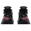 Runner Graffiti-Sneakers “Zwart en rood mesh en nylon” 677403W3RBQ1060
