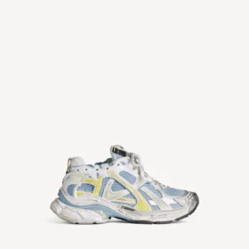 Runner-sneaker voor dames in blauw/geel/wit