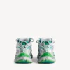 Heren Runner sneaker in grijs/groen/blauw