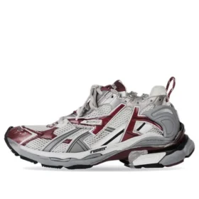 Runner Sneakers “Bordeauxrood Grijs Wit Mesh en Nylon” 677403W3RB39069