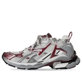 Runner Sneakers “Grijs-Bordeauxrood Mesh en Nylon” 677402W3RB39069