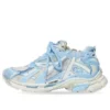 Runner Sneakers “Wit, babyblauw, mesh en nylon” 677402W3RB29744
